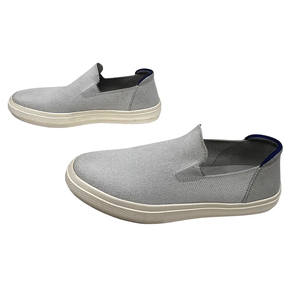 Rothys The Original Slip On City Sneakers Grey Shoes Unisex Womens 8 | Men's 6.5